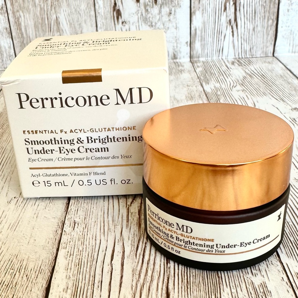 $125 RV Perricone MD Smoothing & Brightening Under-Eye Cream Fx Acyl-Glutathione